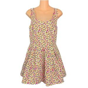 NEW Lily Sidonio Molly Bracken Geometric Print Playsuit Romper Colorful‎ S